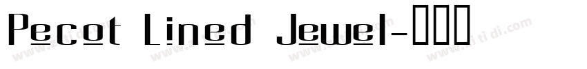 Pecot Lined Jewel字体转换